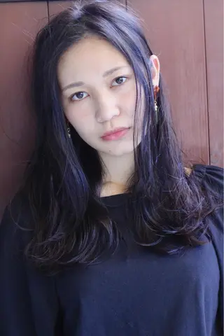 ロング カラー パーマ ヘアアレンジ 安達 俊亮のヘアスタイル