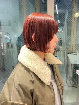 ショート 抜け感ボブ×パーマ ｜kazaneのヘアスタイル