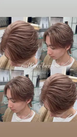 カラー メンズ 菅野 心悠/メンズヘアのヘアスタイル