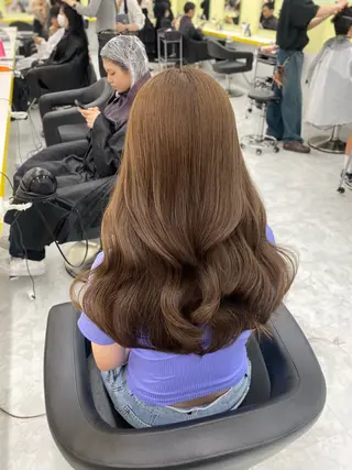 ミディアム カラー パーマ ヘアアレンジ メンズ キッズ 💖横浜ブリーチなし 💖MIHOのヘアスタイル