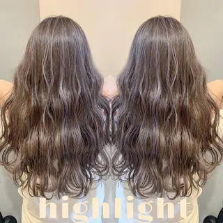 ロング カラー ヘアアレンジ 🫧柔色/トレンド カラー/川辺晴加のヘアスタイル