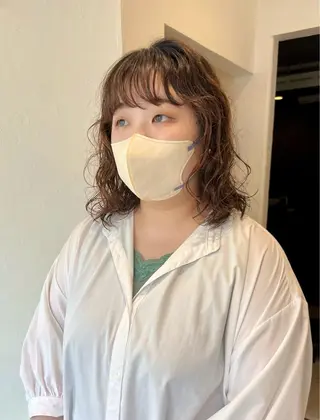 ミディアム ショート& パーマ　坂本のヘアスタイル