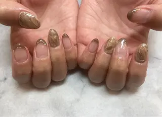ネイル ネイルリボン 受付スタッフのネイルデザイン