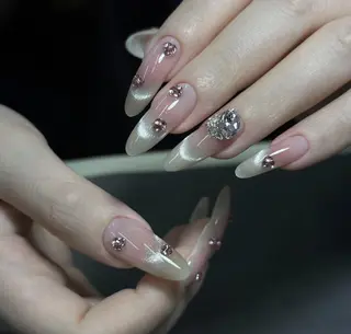 ネイル By moonネイル 🌷ワンホン/韓国風のネイルデザイン