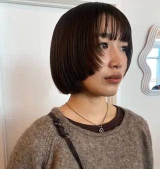 ショート ichika/福岡 /透明感カラー🤎のヘアスタイル