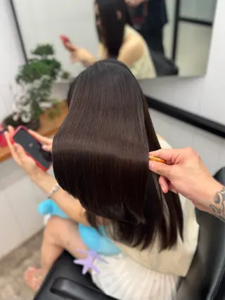 ロング マツザキ 美髪のヘアスタイル