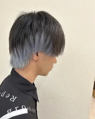 ショート カラー ヘアアレンジ 今村公介 ブリーチ特化、派手髪のヘアスタイル