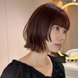 ショート カラー パーマ/ボブ特化 横浜/伊藤　怜のヘアスタイル