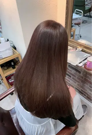 ロング カラー 越冨 レイヤー/ 顔周り特化/髪質改善のヘアスタイル