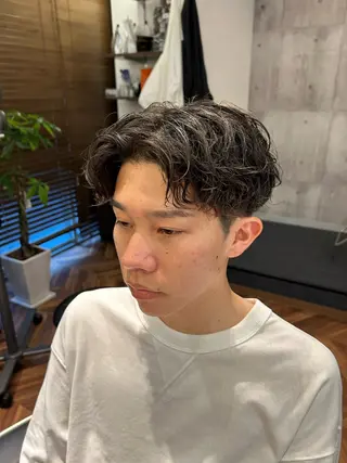 ショート パーマ メンズ専門CANEL かずまのヘアスタイル
