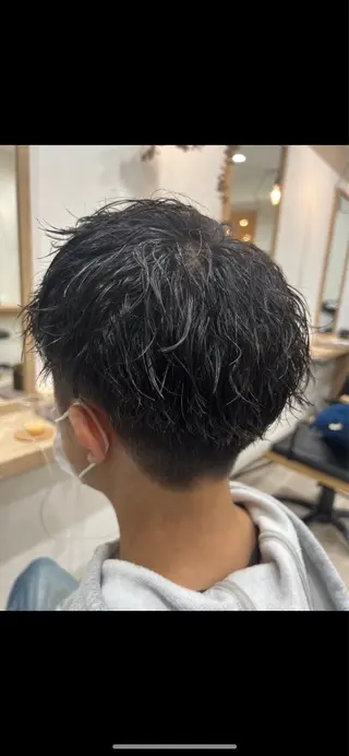 ショート パーマ メンズ 髪質改善/縮毛矯正 /メンズパーマ川田のヘアスタイル