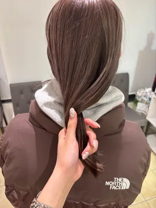 セミロング カラー ハードパーマ Rico💜のヘアスタイル