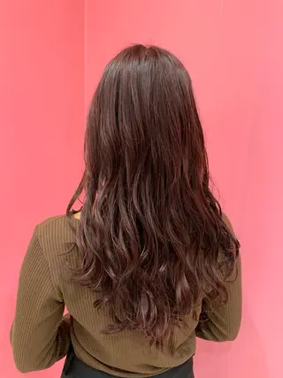 ロング カラー 韓国風ハッシュカット 似合わせレイヤー池袋のヘアスタイル