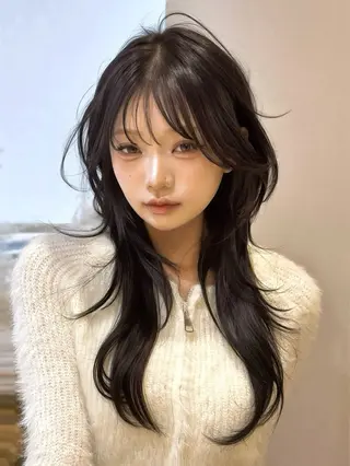 ミディアム レイヤー/韓国❣️ 髪質改善/e_kiのヘアスタイル