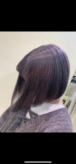 ミディアム カラー フェザー/ニュアンス パーマ/ryutoのヘアスタイル