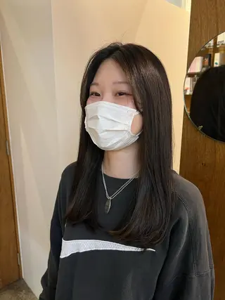セミロング 鈴木 三保のヘアスタイル