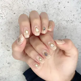 ミディアム カラー パーマ ヘアアレンジ メンズ キッズ ネイル マツエク・マツパ Salon Ｋのネイルデザイン