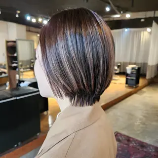ショート カラー ハヤシ マユ ✂ 府中美容室のヘアスタイル