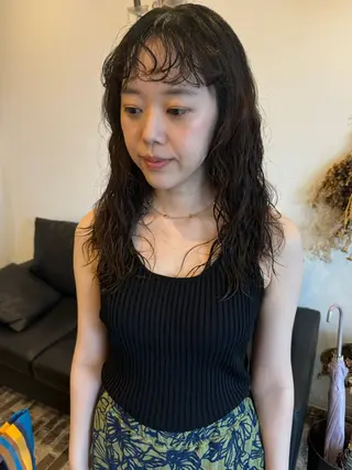 ロング カラー パーマ m ā l o.🌷 サカモトマイコのヘアスタイル