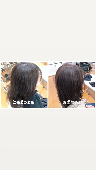ミディアム カラー 中村 優志のヘアスタイル