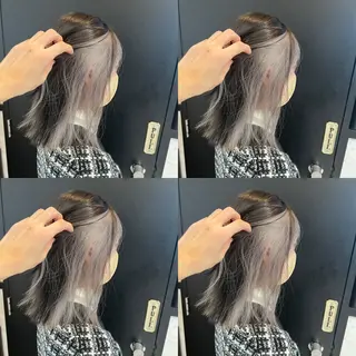 ミディアム カラー ✨縮毛矯正✖︎顔周り レイヤー✨ナカムラのヘアスタイル