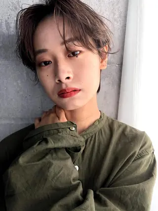 ショート カラー ヘアアレンジ 早瀬裕之 パーマのヘアスタイル