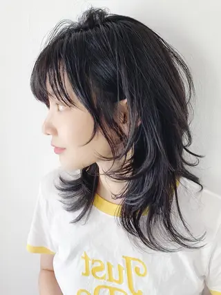 ミディアム カラー パーマ ヘアアレンジ ITbyALBUM 浦和店のヘアスタイル