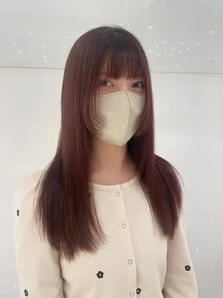 ロング カラー 似合わせ♡レイヤー/ 暖色艶カラー/moeのヘアスタイル
