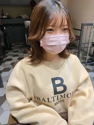 ミディアム 髪質改善韓国レイヤー SHIORI🦋のヘアスタイル