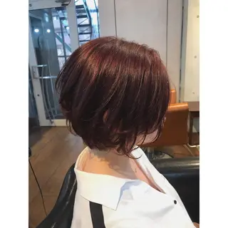 ショート カラー ヘアアレンジ マエダ　カズエ🫶 coronahairのヘアスタイル
