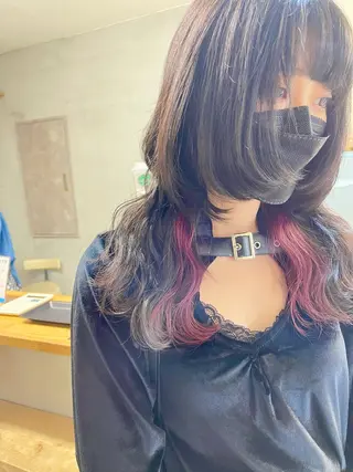 ロング カラー 福西 洋斗のヘアスタイル