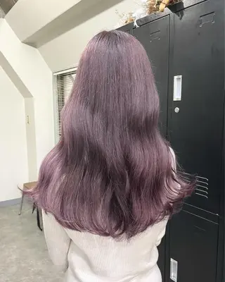 ミディアム カラー パーマ ヘアアレンジ メンズ キッズ ネイル マツエク・マツパ 切りっぱなしヘアボブ ミディアムヘアRYOのヘアスタイル