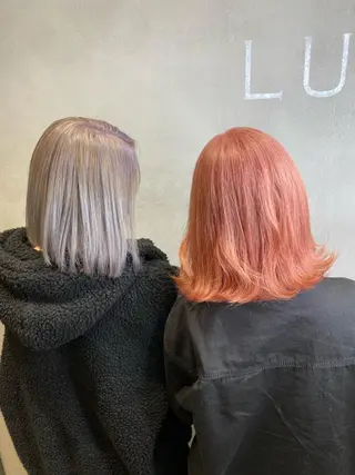 カラー ヘアアレンジ 神戸三宮ダメージレス ブリーチ特化 麟太郎のヘアスタイル