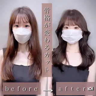ロング カラー 透明感カラー×小 顔レイヤー♡ヒデさんのヘアスタイル