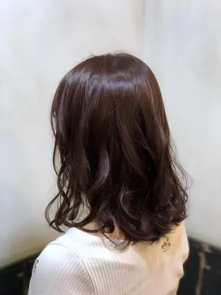 ミディアム カラー 美髪矯正 🌈髪質改善 山下のヘアスタイル