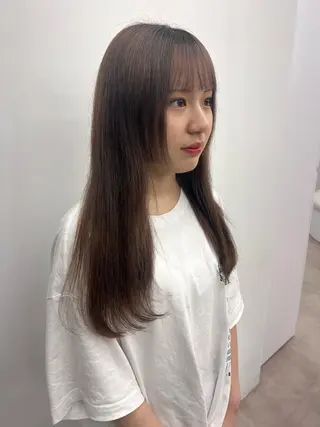 ロング ✨ブリーチ/顔周り レイヤー¦YUKA✨のヘアスタイル