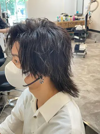 ミディアム メンズパーマ屋さん /yuki☃️💭のヘアスタイル