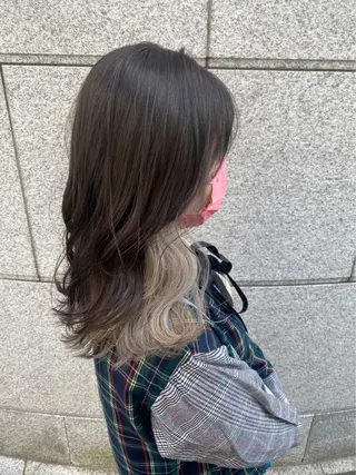 セミロング カラー 髪質改善/ ツヤ髪カラー/高井のヘアスタイル