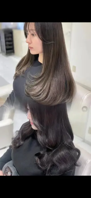 ロング カラー 雰囲気引き出す ✨大人レディのヘアスタイル