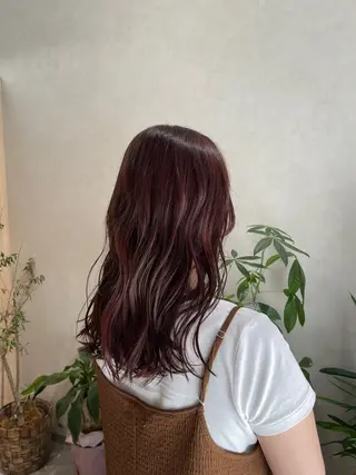 ミディアム カラー 有田裕真 【ブリーチカラー】のヘアスタイル