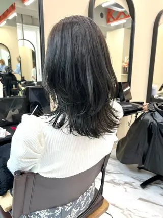 ミディアム カラー ヘアアレンジ 髪質改善/縮毛矯正 鈴木裕介のヘアスタイル