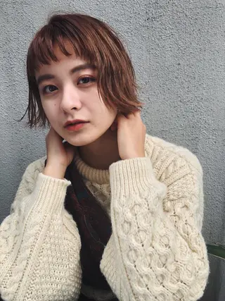 ショート カラー ショート/ボブ/ 心斎橋/宮脇美奈のヘアスタイル