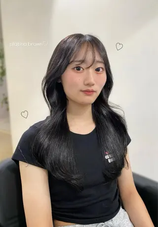 カラー RISAKO レイヤーカット🎀のヘアスタイル