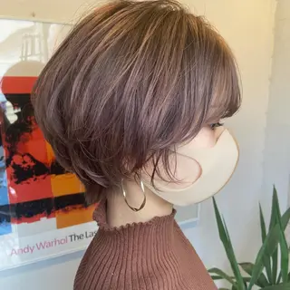 ショート カラー パーマ ヘアアレンジ 眠れるヘッドスパ✨ chacoのヘアスタイル