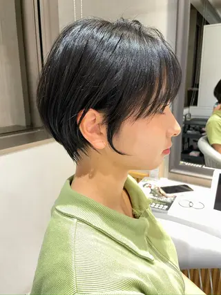 ショート カラー 🌟透明感カラー× 小顔カット いっせいのヘアスタイル