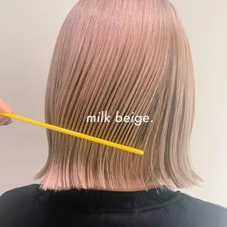 ミディアム カラー RINA🧤 デザインとボブのヘアスタイル