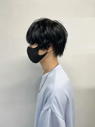 ショート カラー パーマ ヘアアレンジ メンズ キッズ ネイル マツエク・マツパ スパイキー/フェザー /波巻き/かいとのヘアスタイル