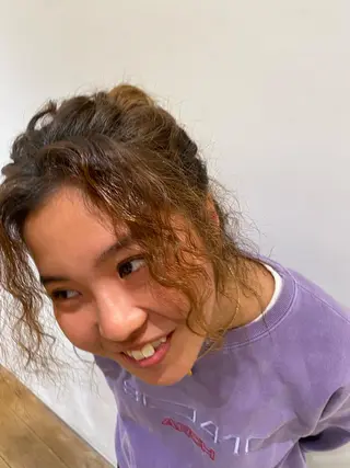 セミロング パーマ 🌻おおとみはな/ レイヤー/Wカラ🌻のヘアスタイル