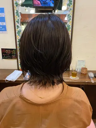 ショート カラー パーマ 清水 由佳のマツエク・マツパデザイン
