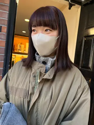 ミディアム カラー eri kinjoのヘアスタイル